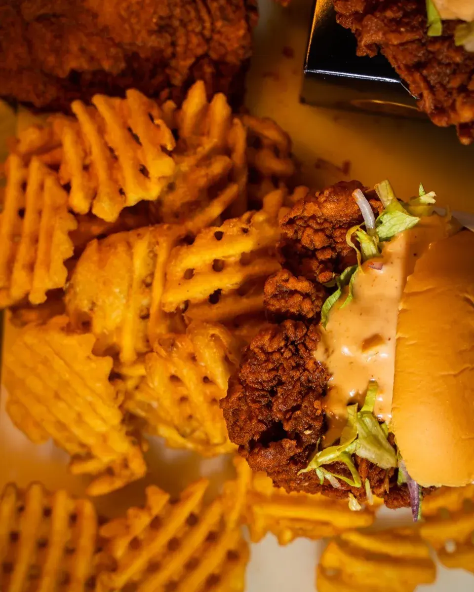 Hot Bird waffle fries